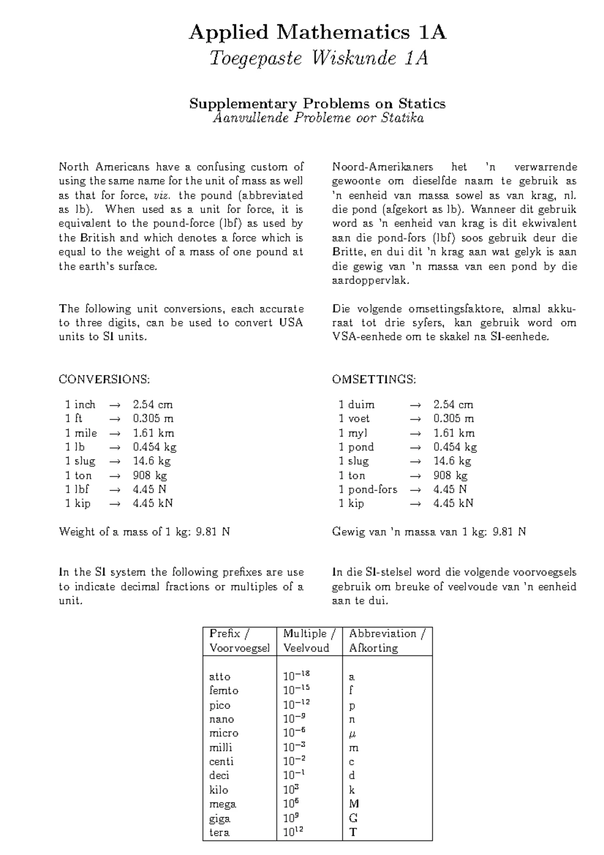 APM01B1 2023 Tutorial 2: Particle Motion and Dynamics Questions - Studocu