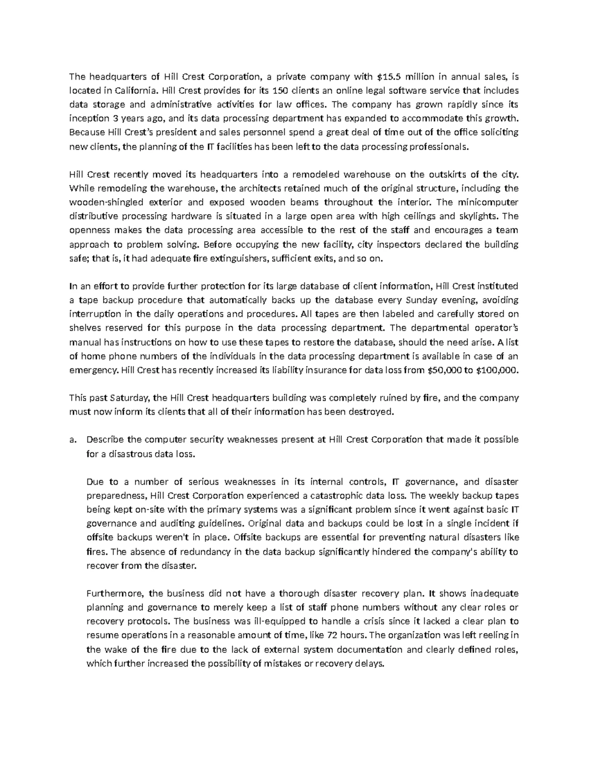 CIS C1 - Chapter 1: Overview of Auditing & Internal Control - Studocu