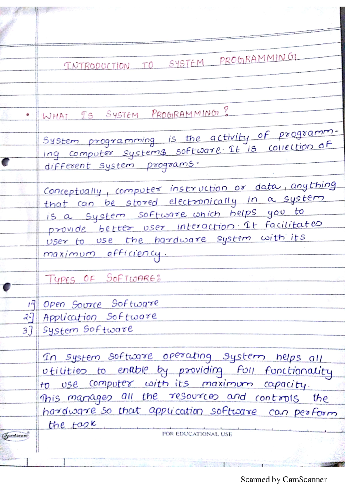 SP UNIT-1 - basic modules of system - System Programming and System ...
