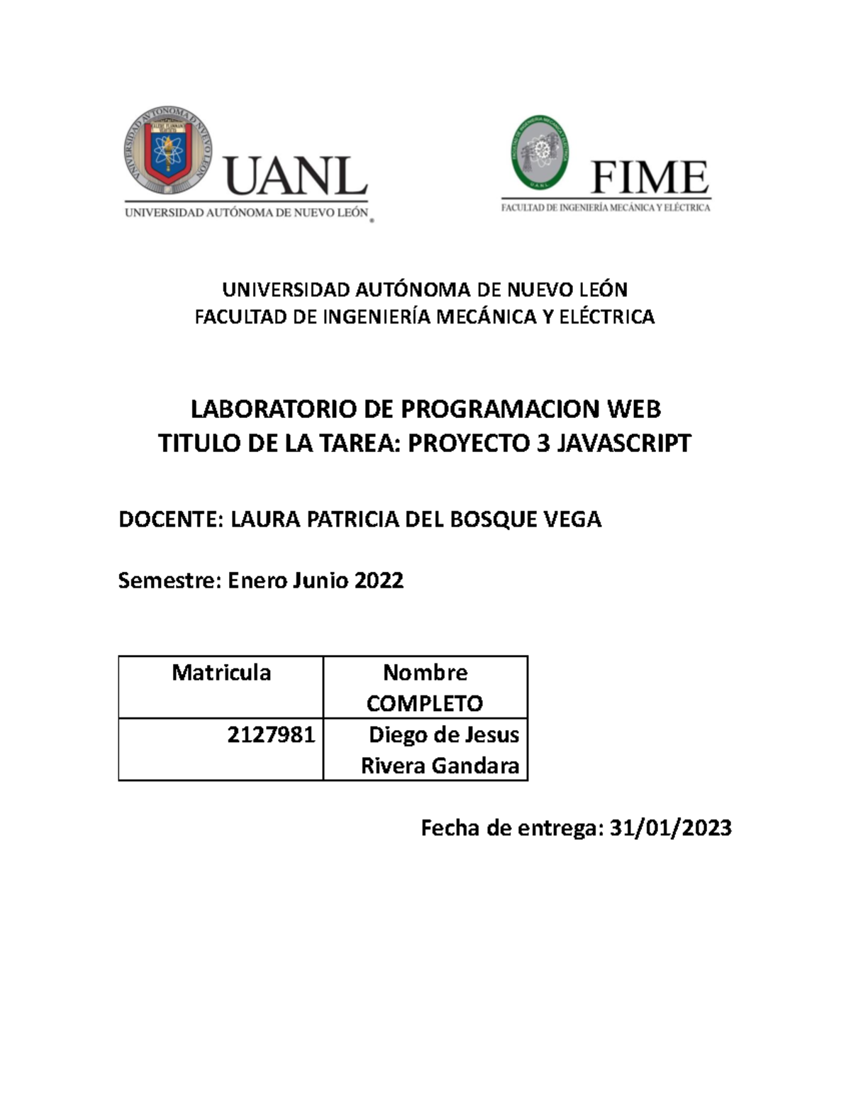 Proyecto 3: Actividades y Ejercicios de Javascript - Sem 2022 - Studocu