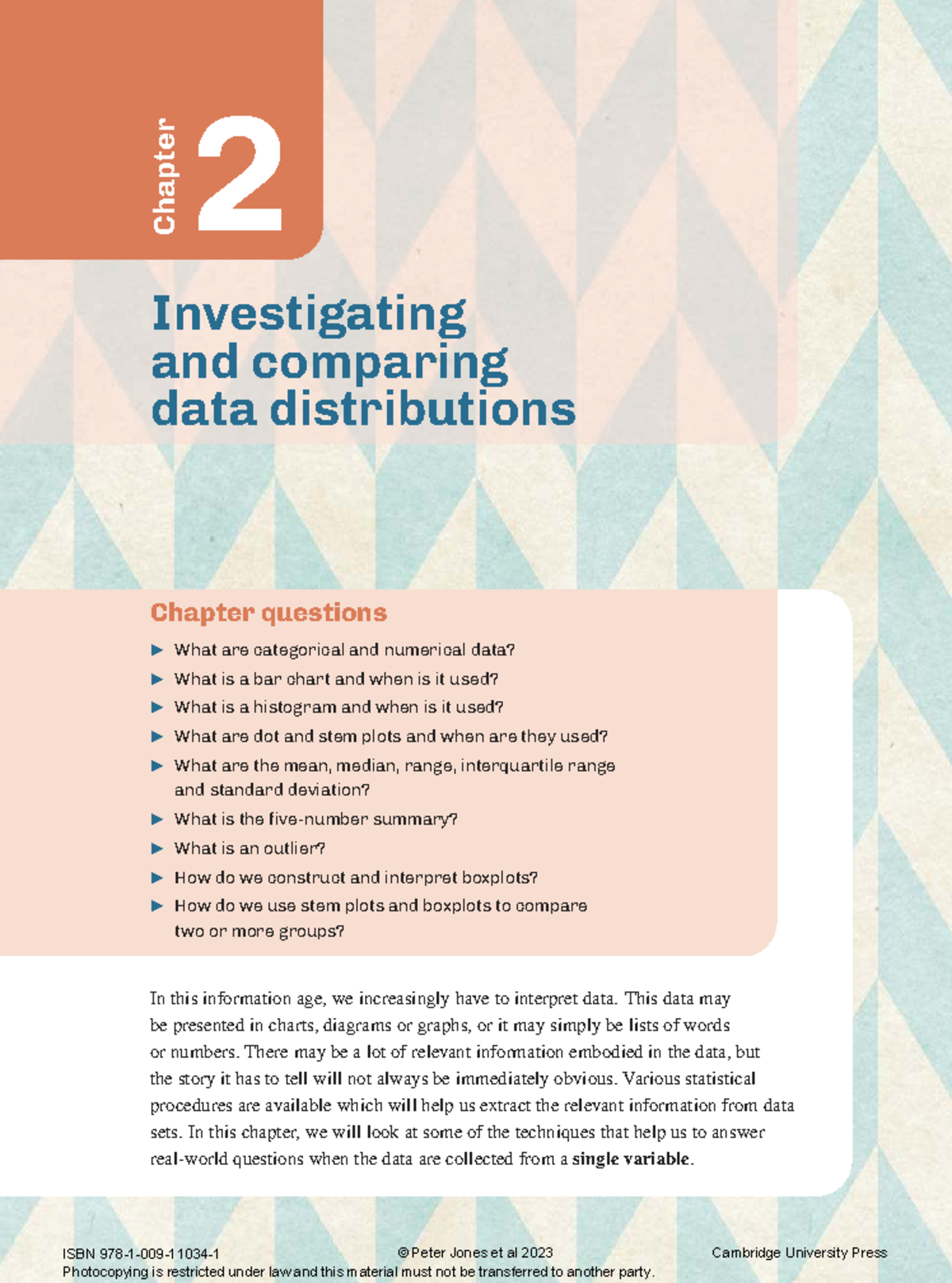 Chapter 2: Investigating Data Distributions and Categorical Variables ...