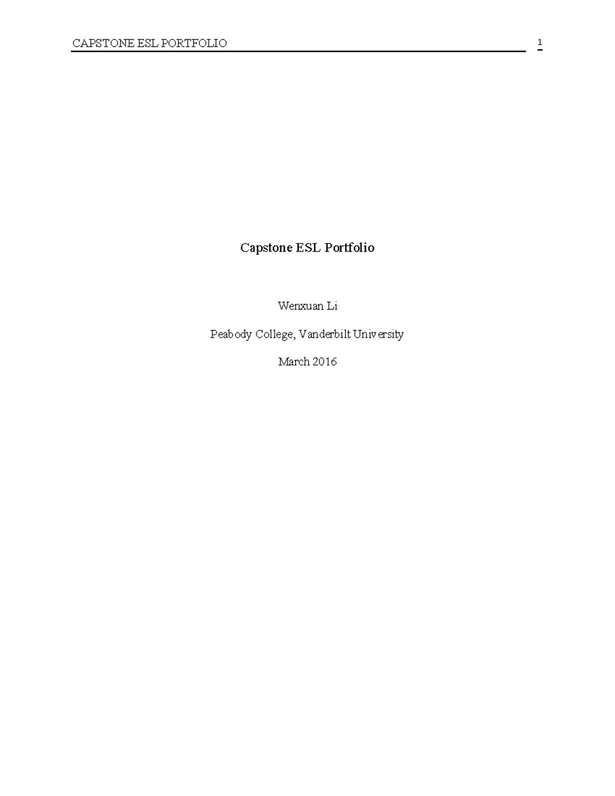 ESL Capstone Portfolio: Reflections & Teaching Philosophy at Peabody ...
