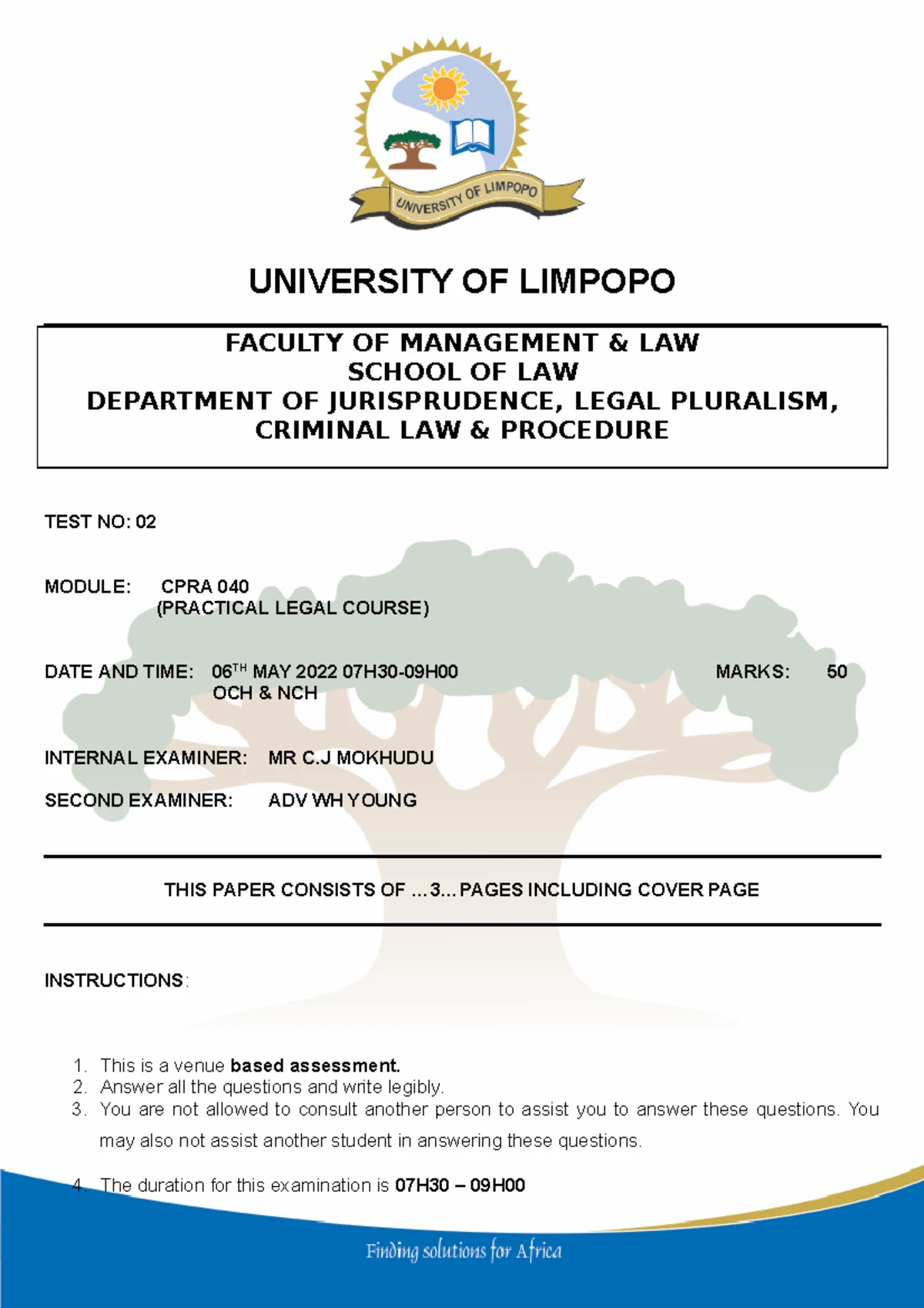 Condonation Application Form and Affidavit Template - Studocu