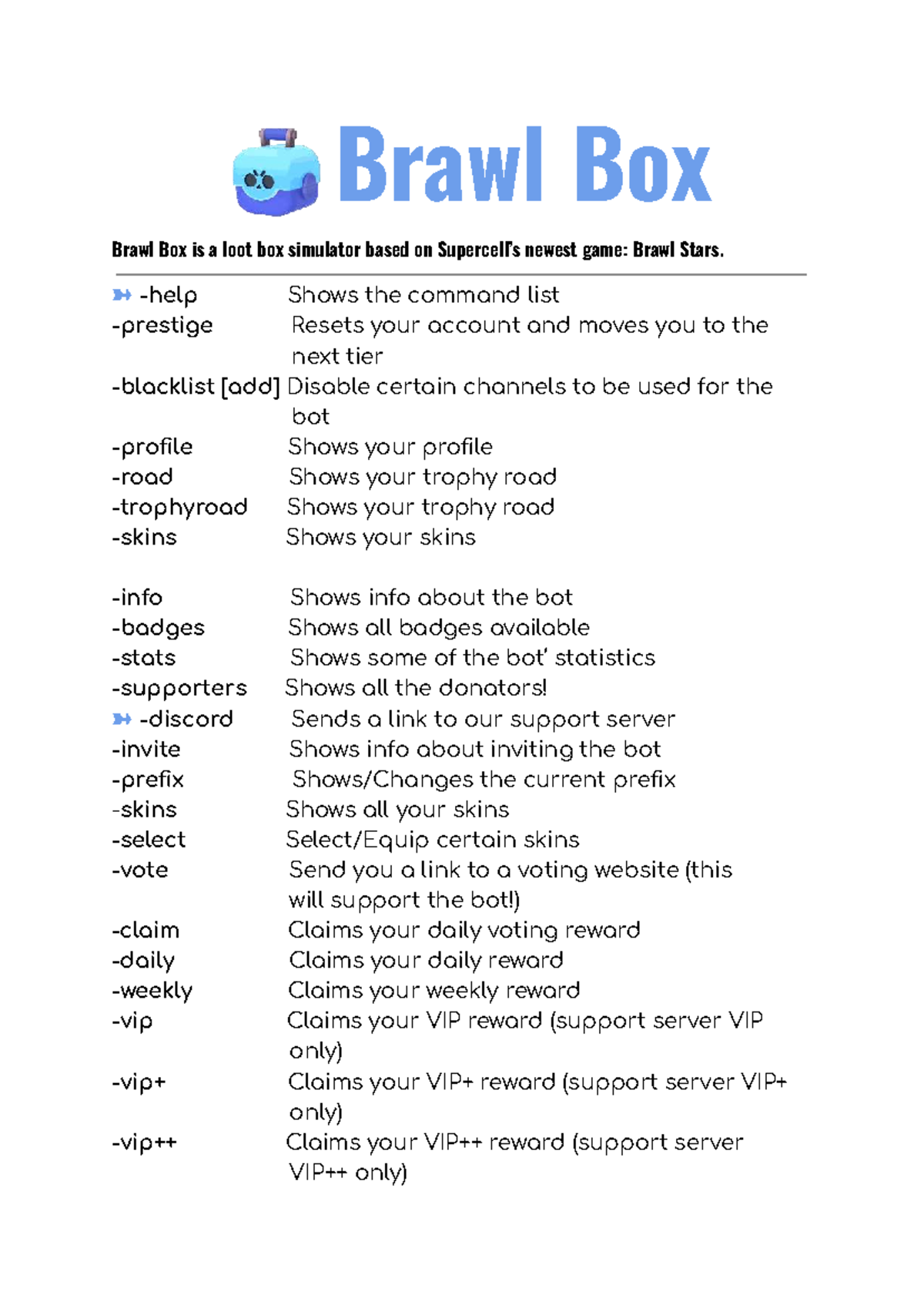 Brawl Box Command List for Brawl Stars: Features & Rewards Guide - Studocu