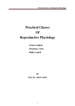 Reproductive practical microbiology - gynocology - Studocu