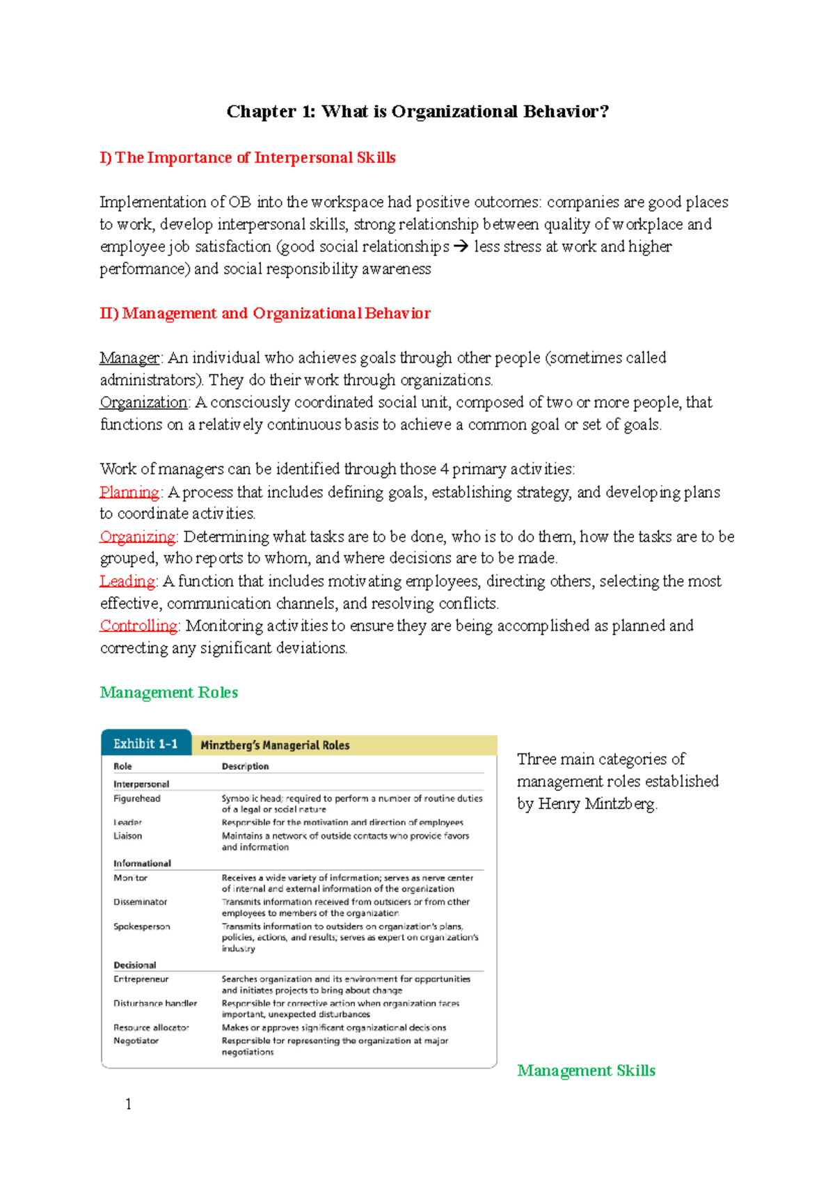 Chapter 1: Understanding Organizational Behavior Dynamics and ...