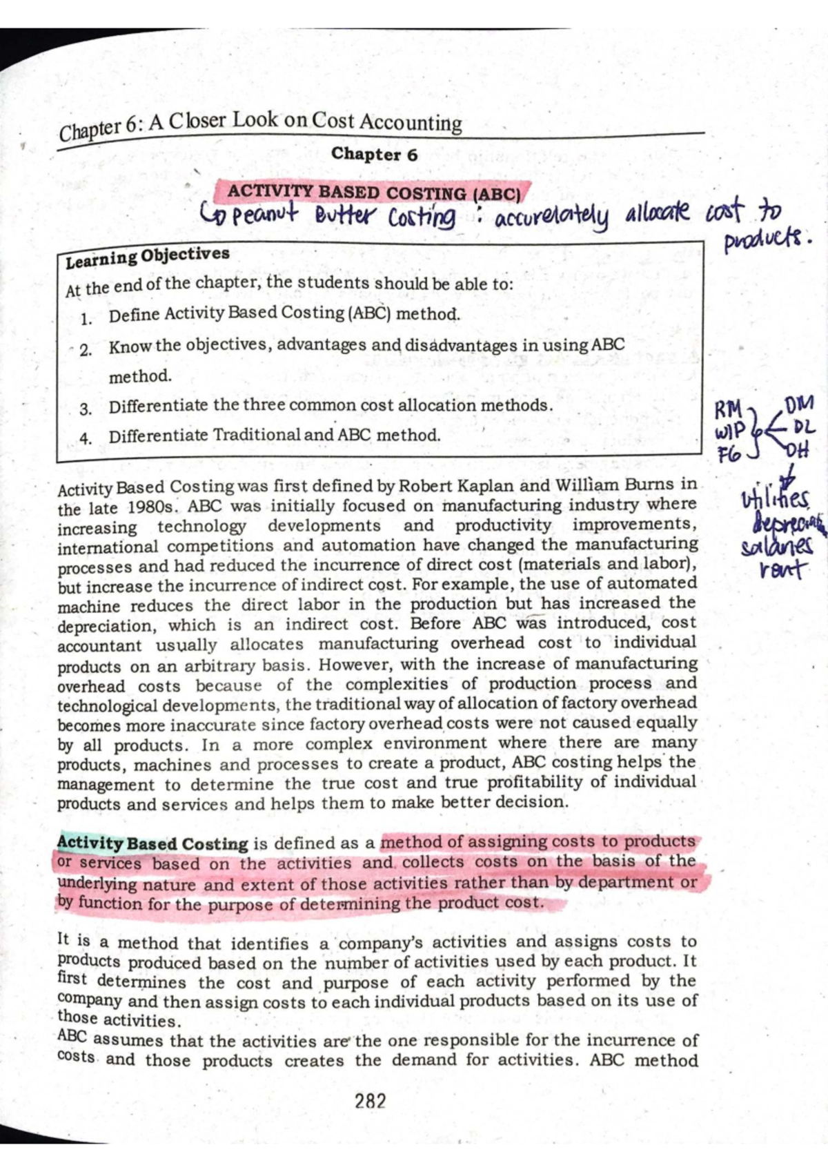 Chapter 6: Activity Based Costing (ABC) in Cost Accounting - Studocu