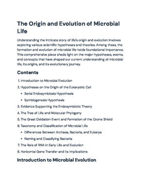General Microbiology - Spring 2025 Final Exam Review Guide - General ...