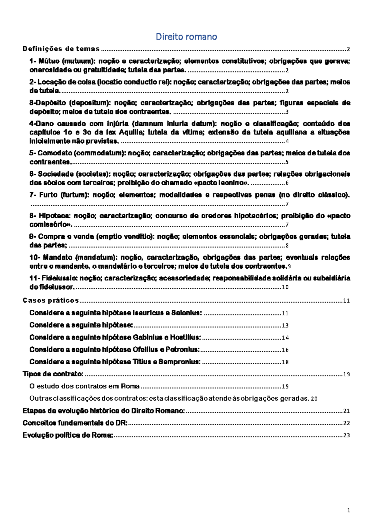 Resumo Direito Romano Dr. David Magalhães Direito romano Definições