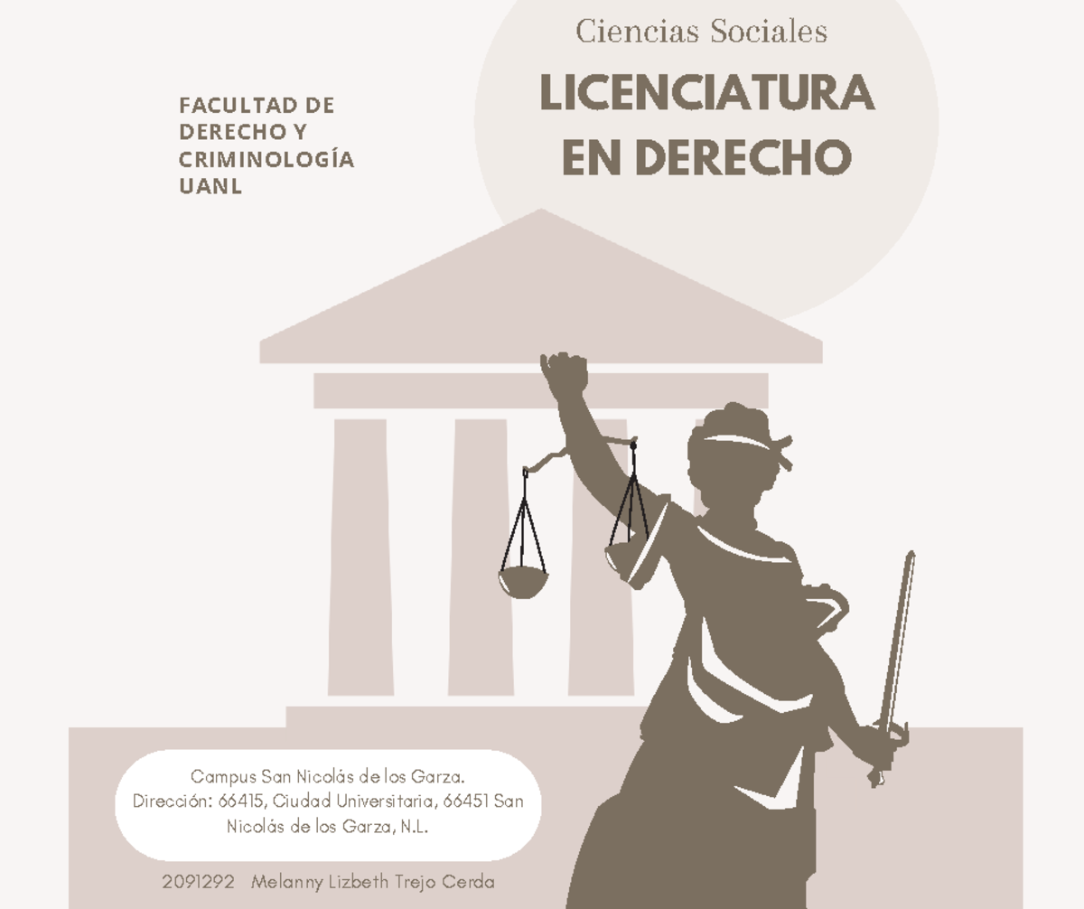Derecho - Ensayo sobre la elección de carrera en UANL - Studocu