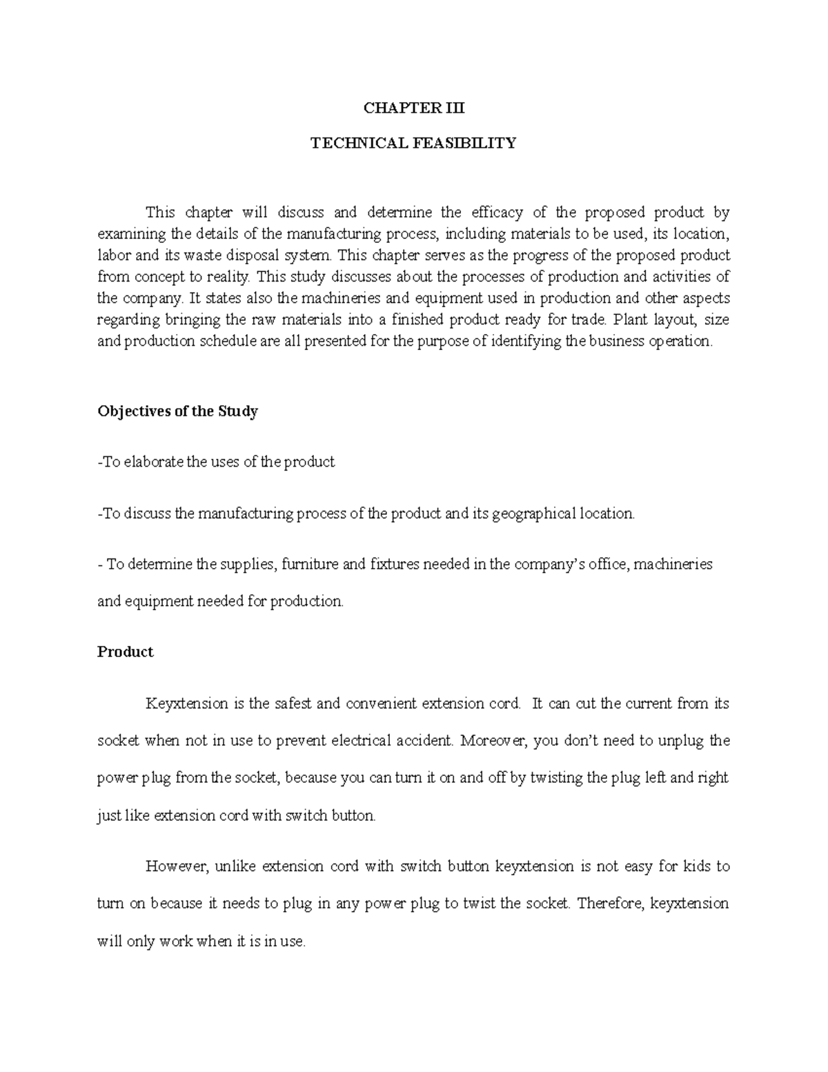 Chapter III: Technical Feasibility Study of Keyxtension - Final Exam ...