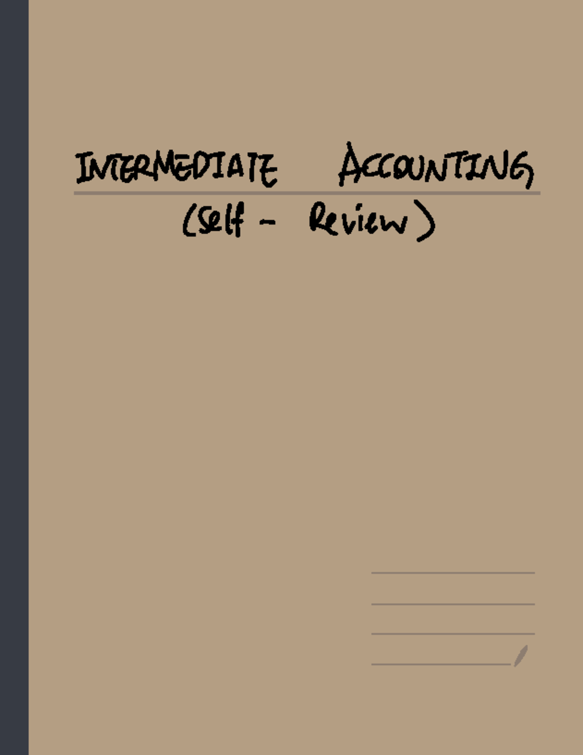 Intermediate Accounting (ACC 201) Review: Key Concepts and Examples ...
