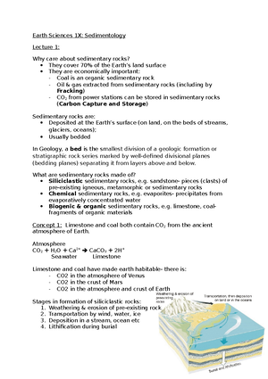 ESC Test 3 Notes - Chapter 9: Weathering and Soils Weathering: The ...