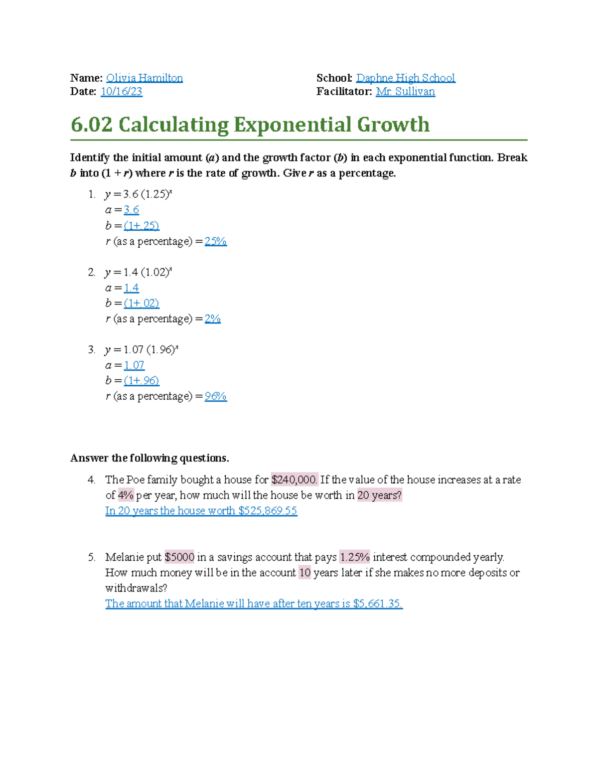 06-02 Task: Calculating Exponential Growth in Math - Studocu