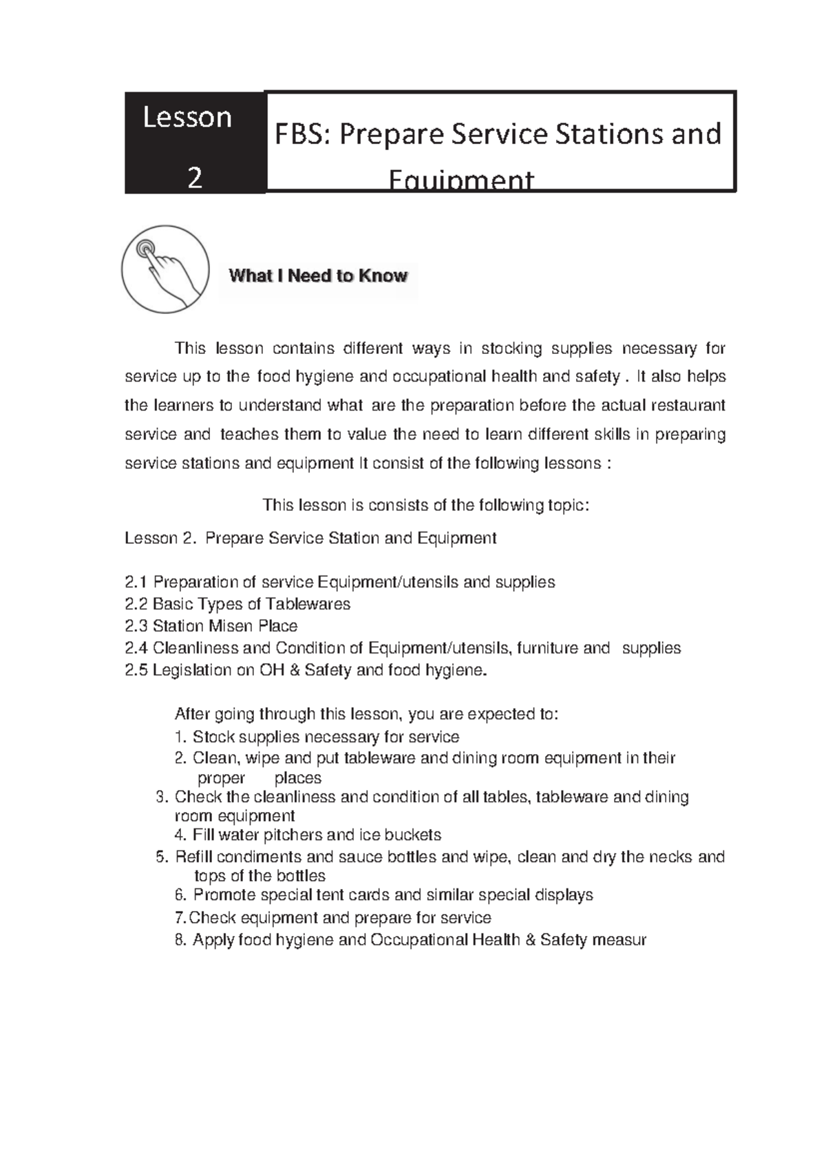 Utensils Table Setup - What I Need to Know This lesson contains ...