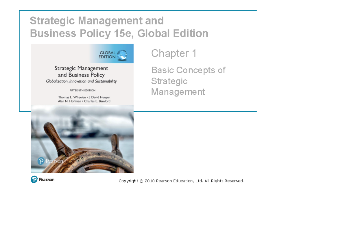 SM 1 - Chapter 1: Basic Concepts of Strategic Management - Studocu