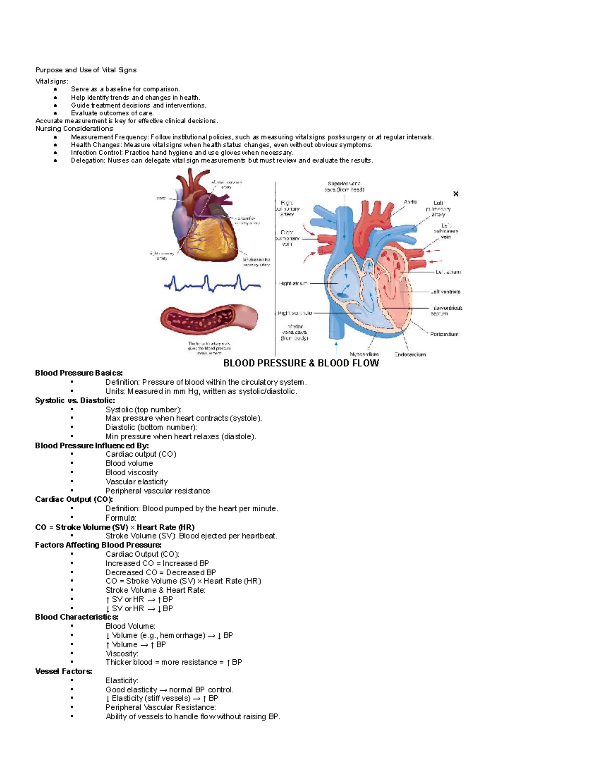 ATI: Vital signs overview and measurement techniques - Studocu