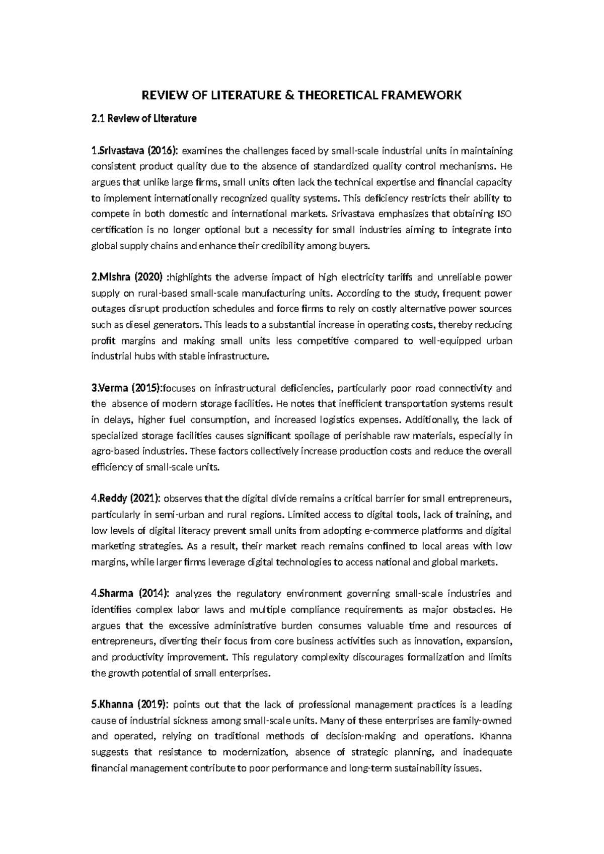 REVIEW OF LITERATURE: THEORETICAL FRAMEWORK (Thankan 2.1 & 2.2) - Studocu