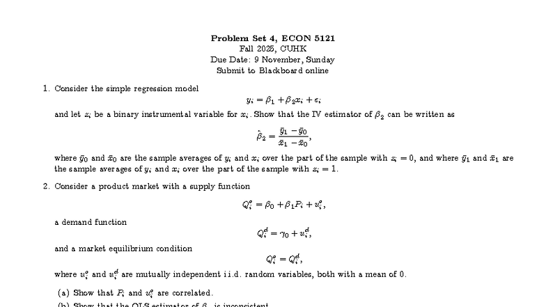 Problem Set 4, ECON 5121, Fall 2025 - Regression & Market Analysis ...