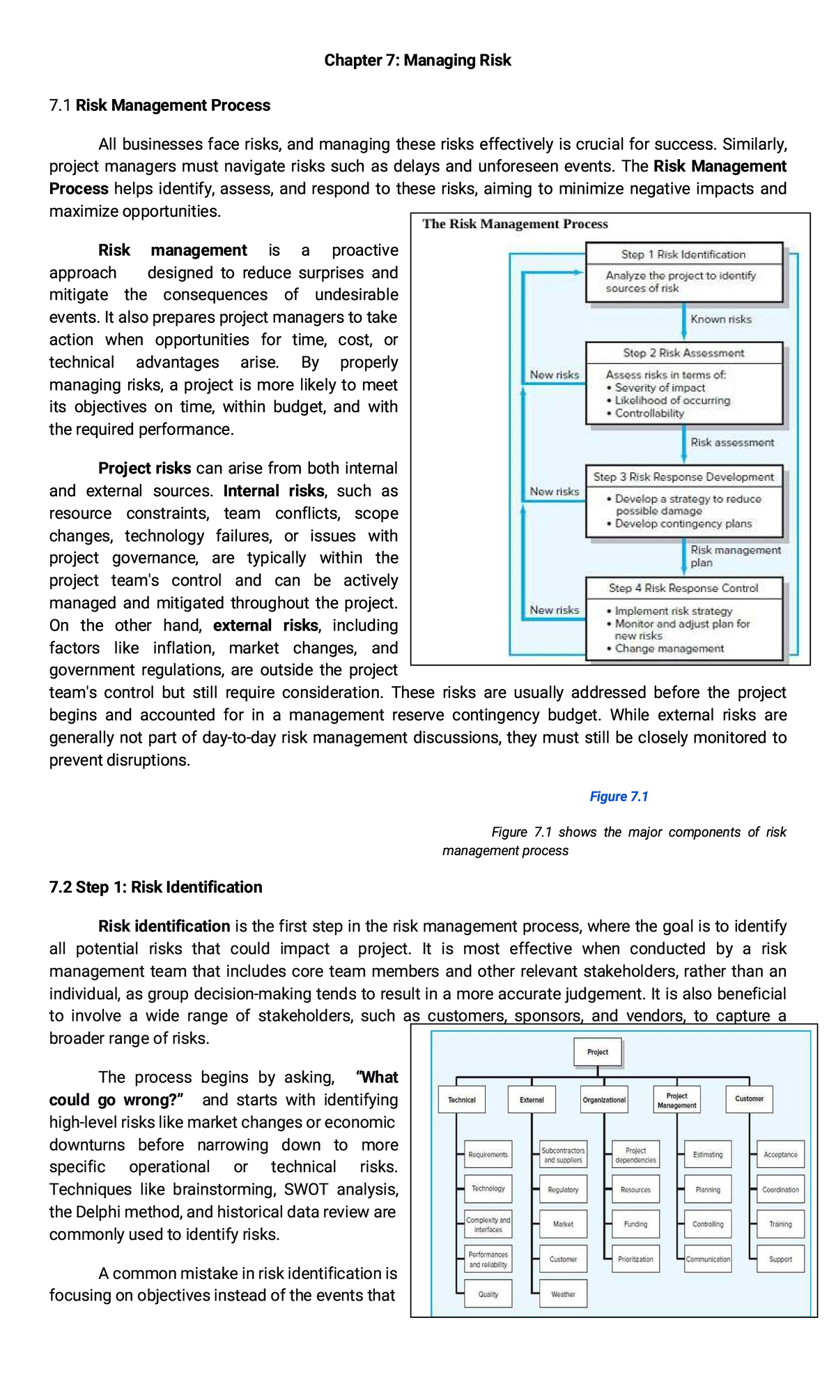 Chapter 7: Risk Management Process Overview - OM 303 - Studocu