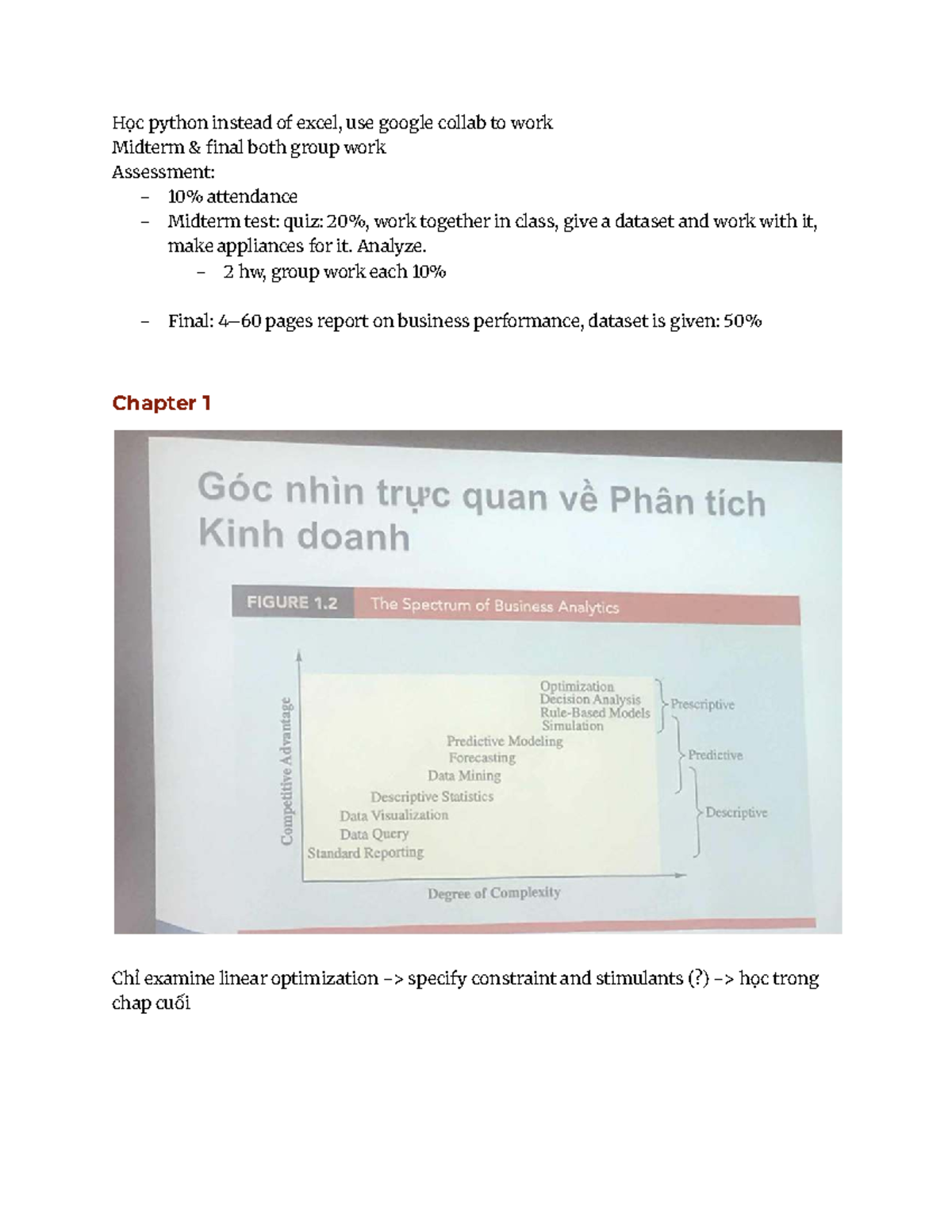 Lecture Notes - Python vs Excel & Data Analysis Techniques (C1, C2 ...