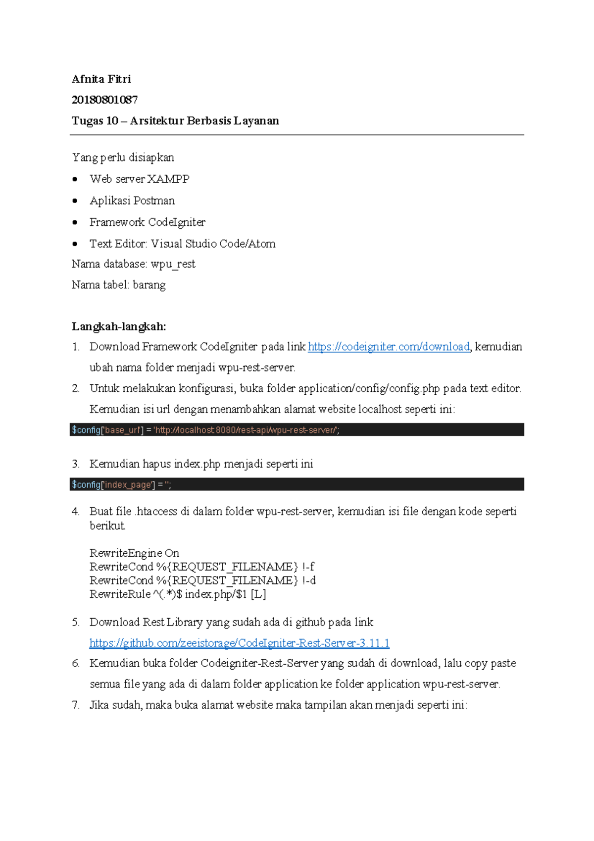 Tugas 10 ABL - Konfigurasi dan Implementasi REST API di CodeIgniter ...