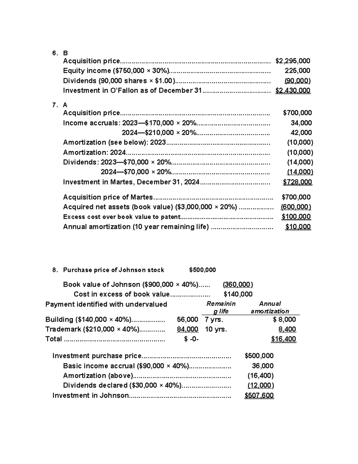 Answers Chapter 1 - Advanced accounting solutions manual - B ...