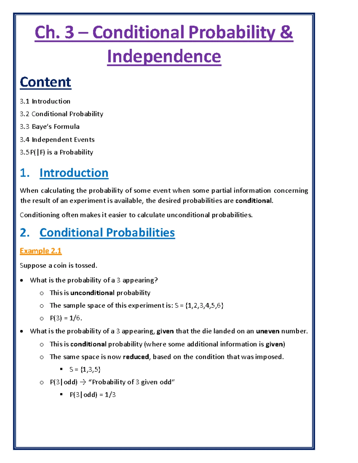 Probability Theory & Statistics 114: Module Framework Overview 2025 ...