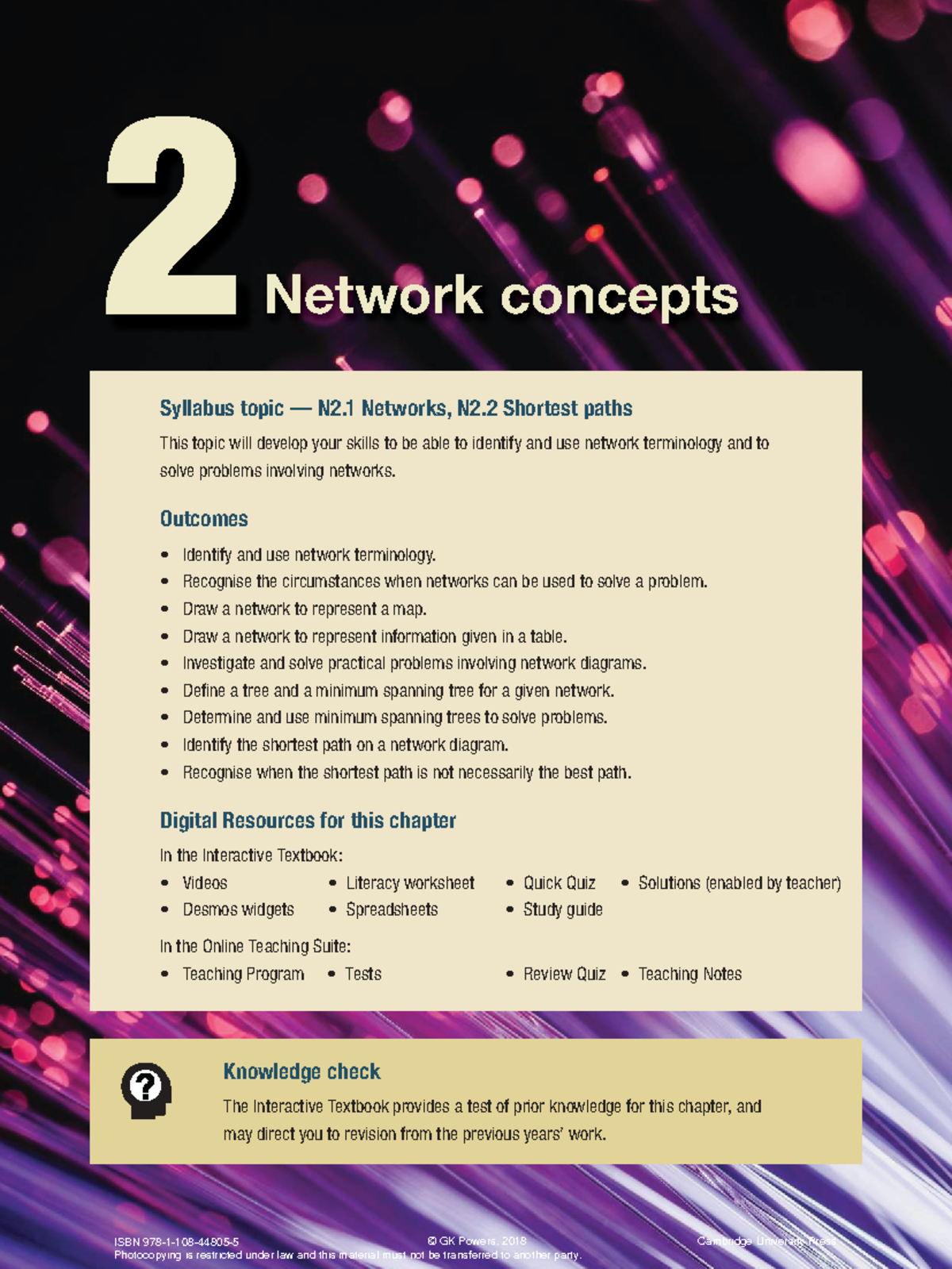 Chapter 2 Network Concepts: N2.1 Networks & N2.2 Shortest Paths ...
