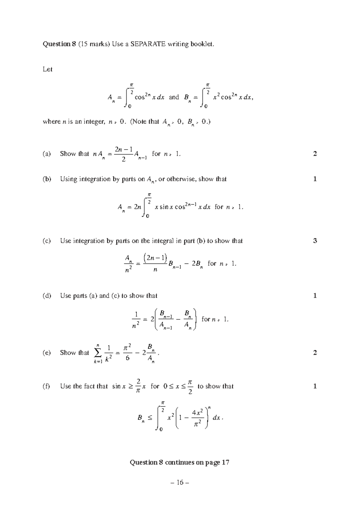 Basel Problem Analysis and Solutions (MATH 101) - Studocu