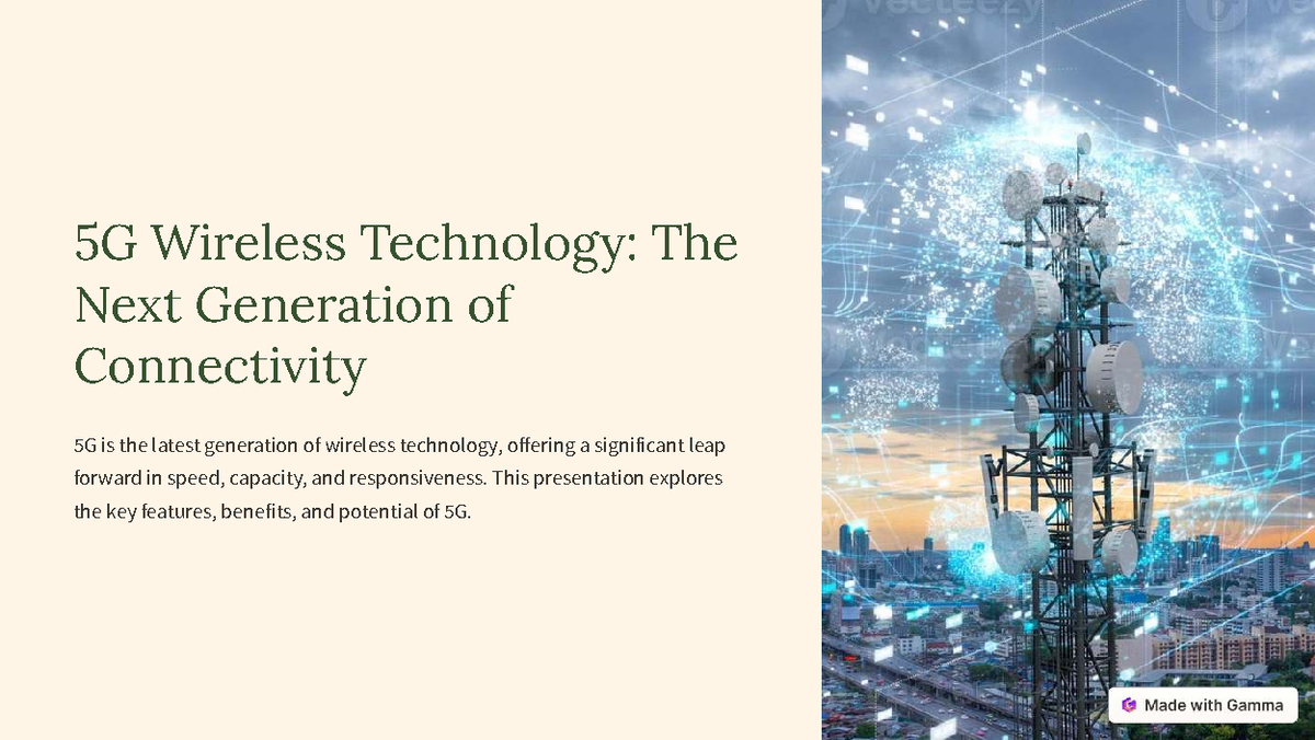 5G Wireless Technology: Understanding the Future of Connectivity - Studocu