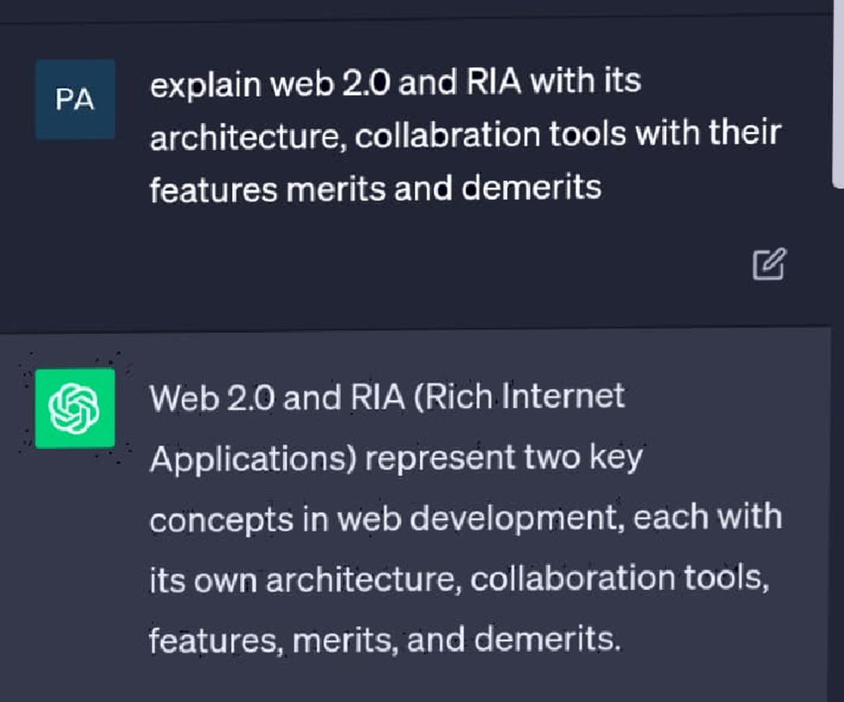 11B - Assignment - PA explain web 2 and RIA with its architecture ...
