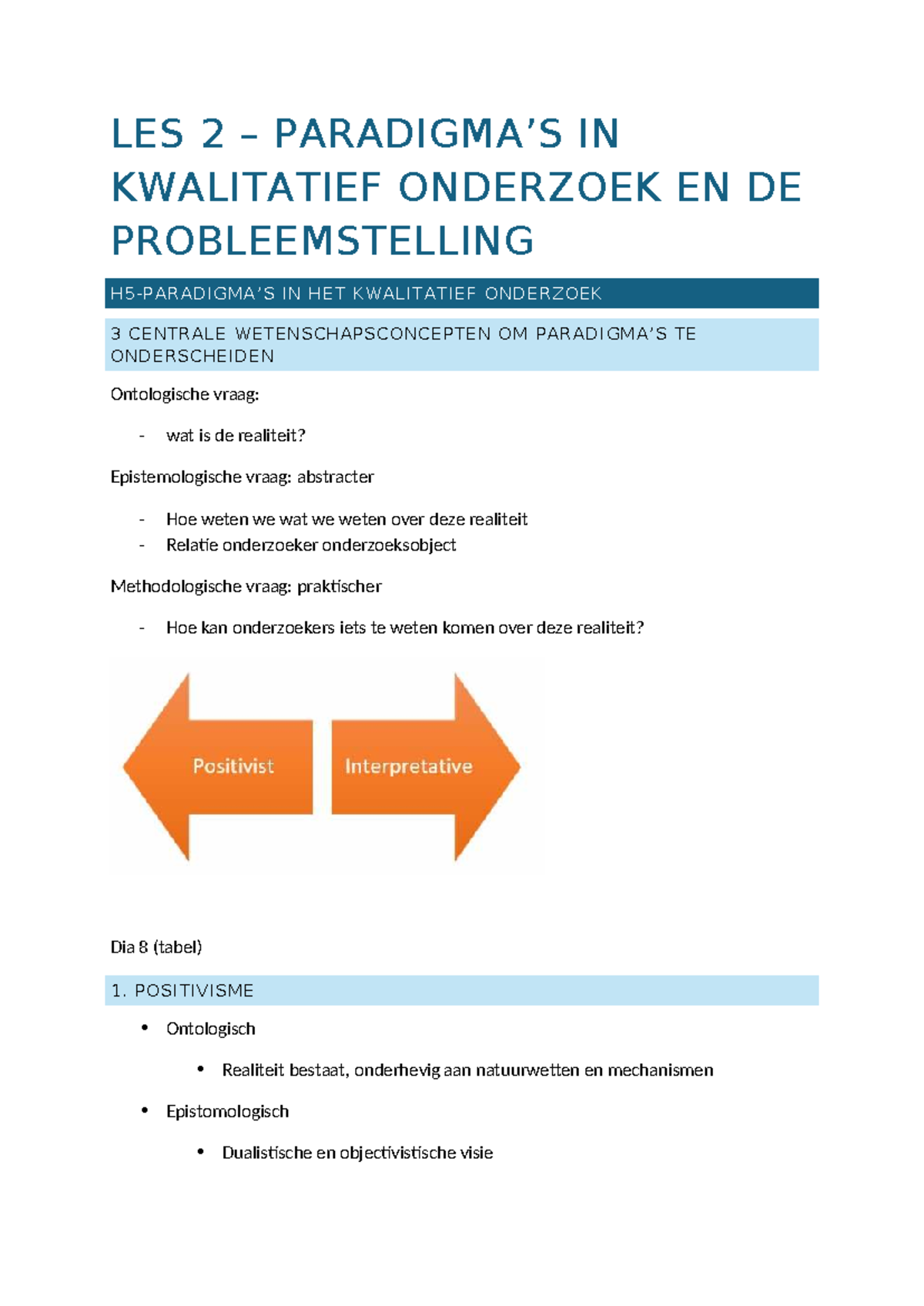 LES 2 KWALITATIEF ONDERZOEK: PROBLEEMSTELLING EN CENTRALE CONCEPTEN ...