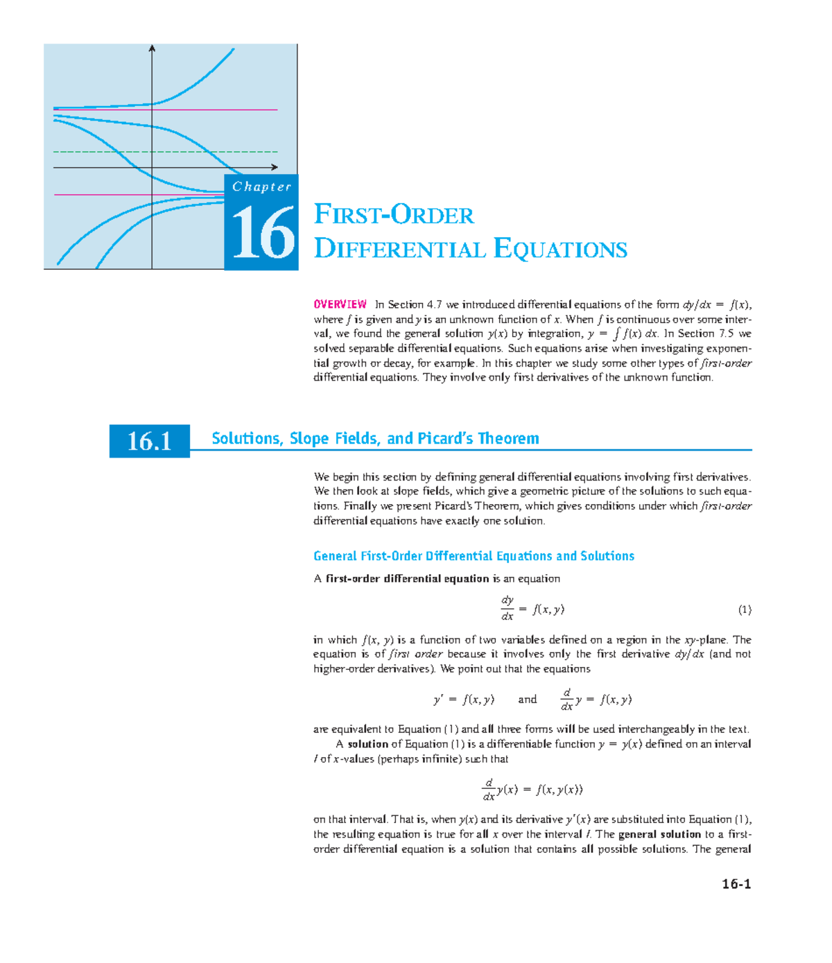 Math242: Summary Notes on Chapters 16 & 17 - Differential Equations ...