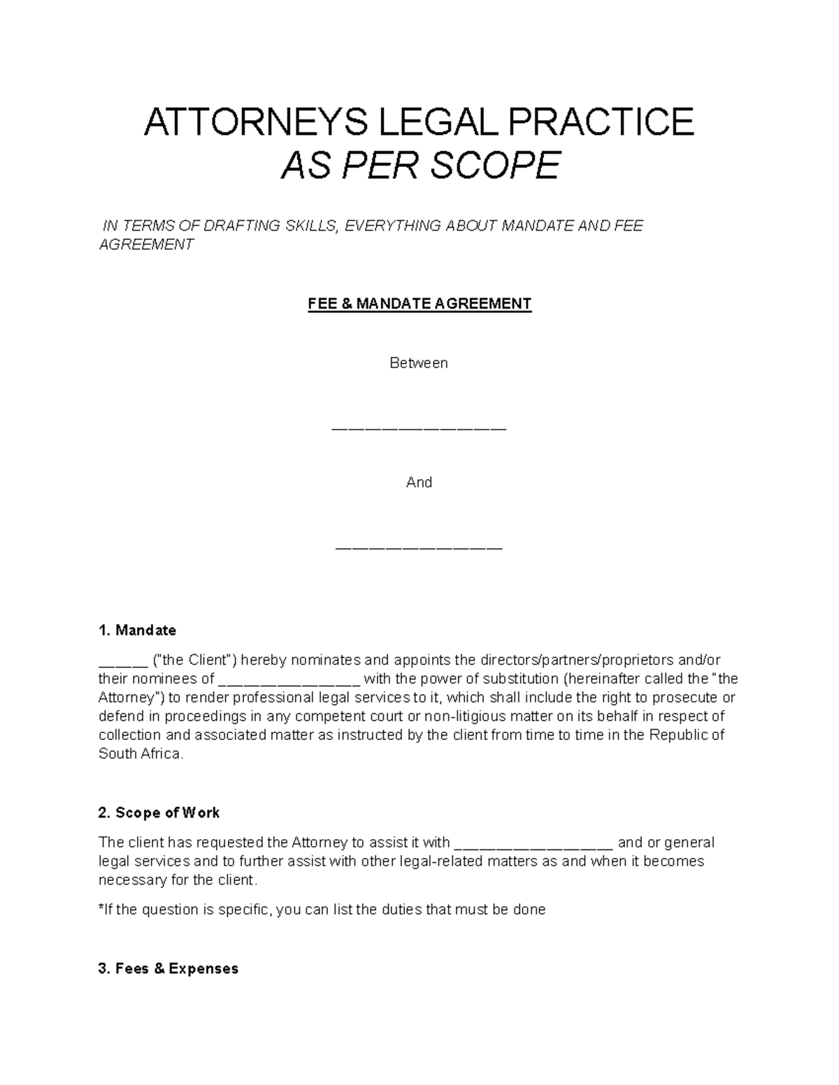 Final Ethics Notes (2023) on Legal Practice & Fee Agreements - Studocu