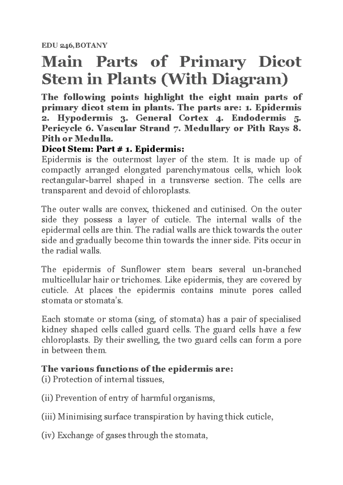 History of Plant Taxonomy: Key Developments and Concepts - Studocu