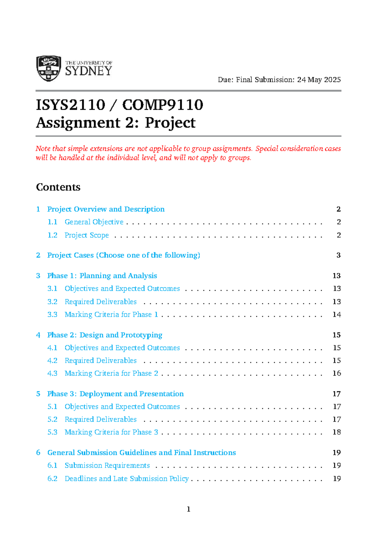 ISYS2110 COMP9110 Assignment 2: Project Overview and Guidelines - Studocu