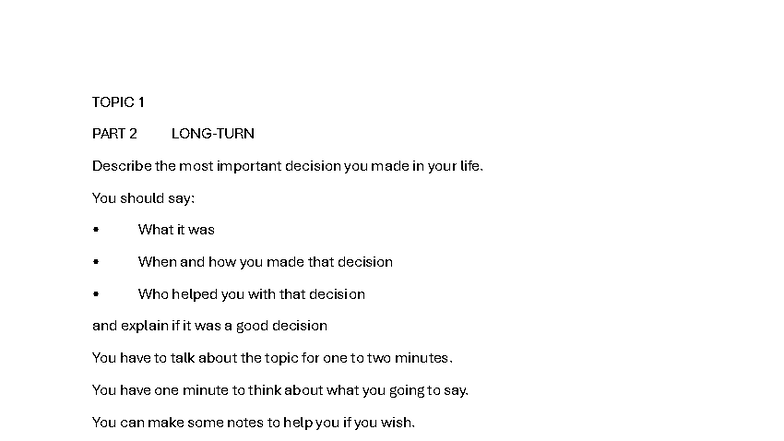 Nghe Noi T 5: Important Topics for Midterm Speaking Exam - Studocu