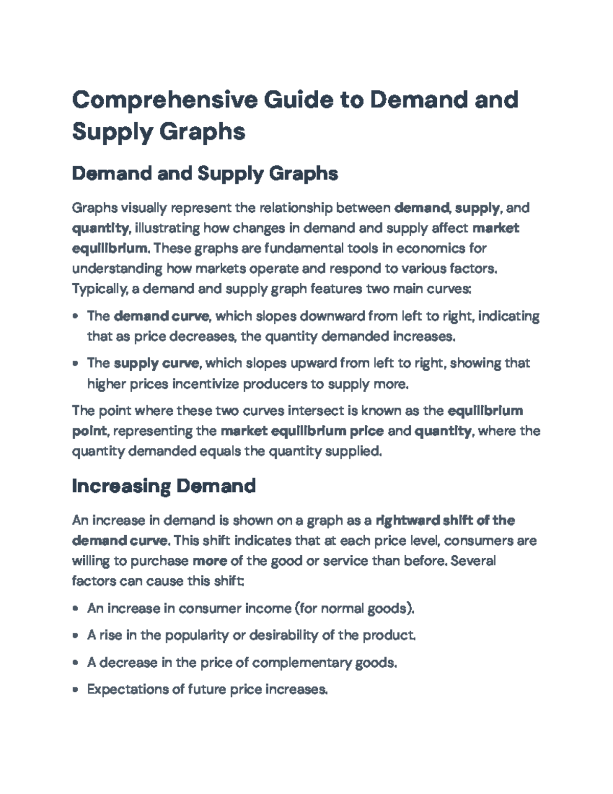 Comprehensive Guide to Demand & Supply Graphs: Market Dynamics ...