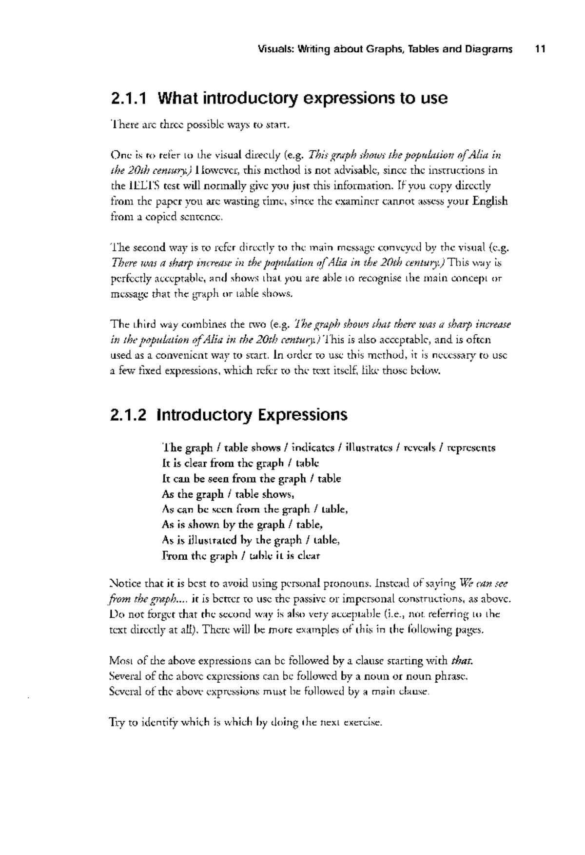 Visuals: Writing about Graphs, Tables, and Diagrams - IELTS Preparation ...