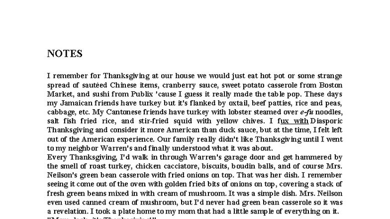 Thanksgiving Culinary Identities: A GIE Essay Exploration - Studeersnel
