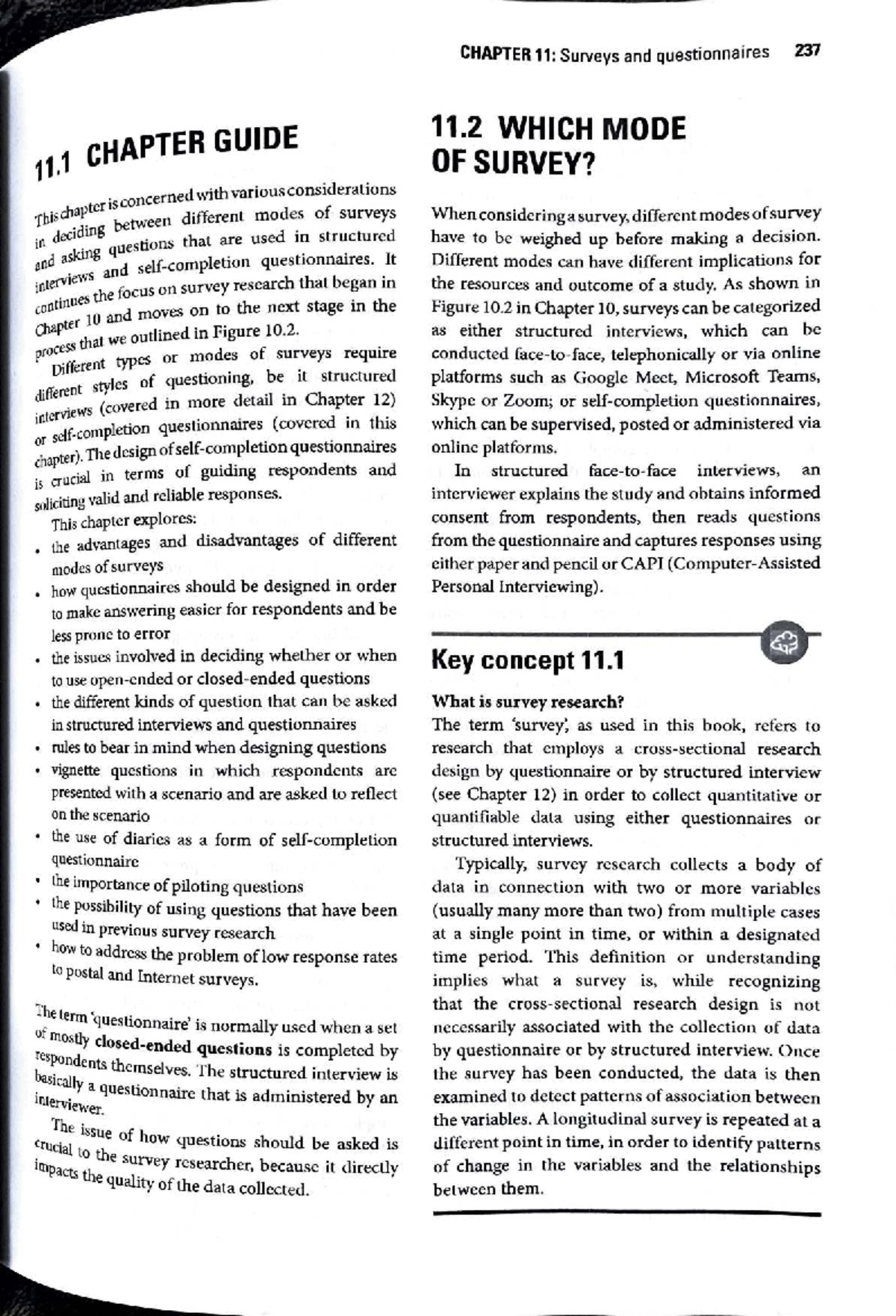 CHAPTER 11: Understanding Surveys and Questionnaires in Research ...