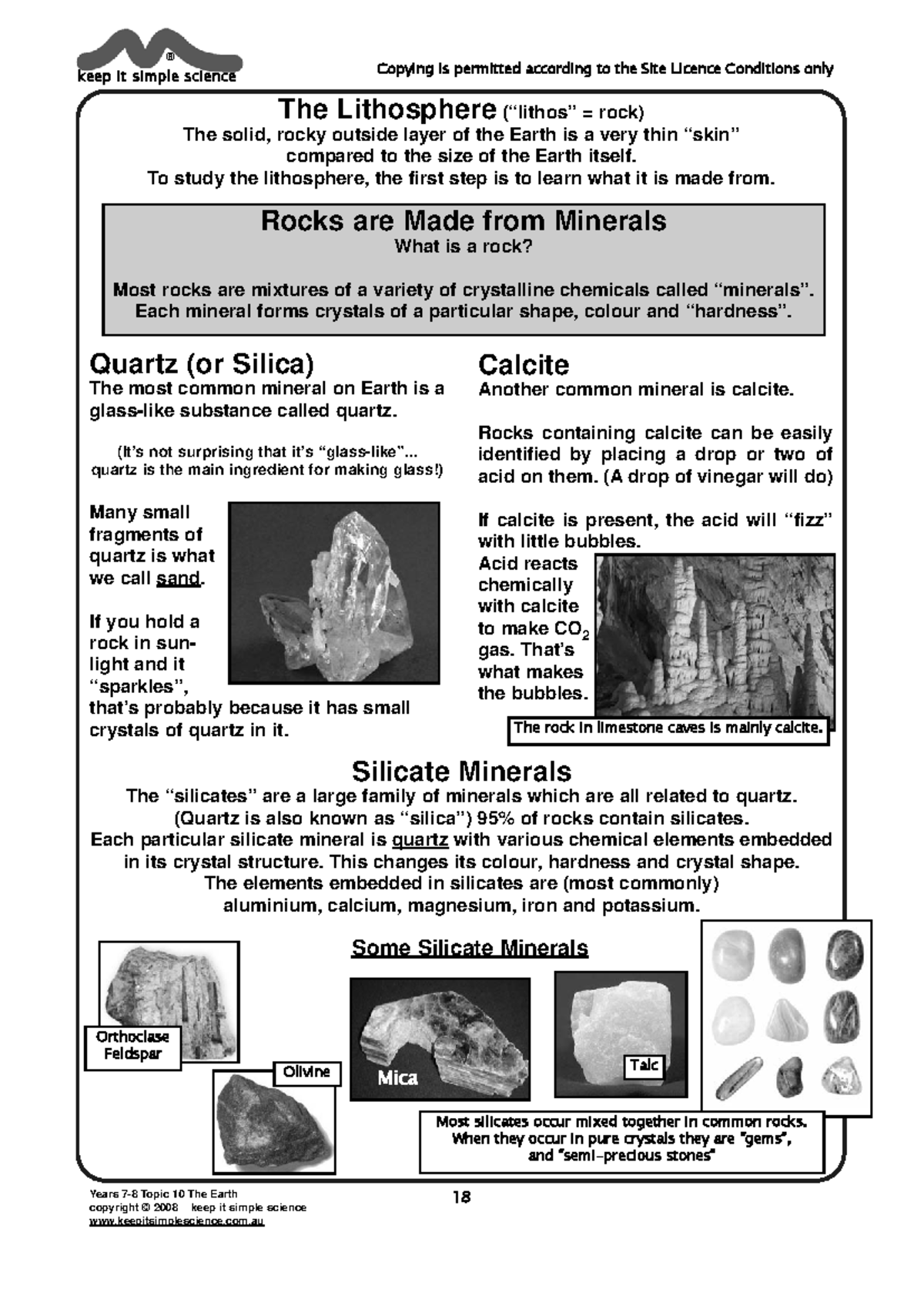1.3.2g Worksheet: Understanding the Lithosphere and Rock Types - Studocu