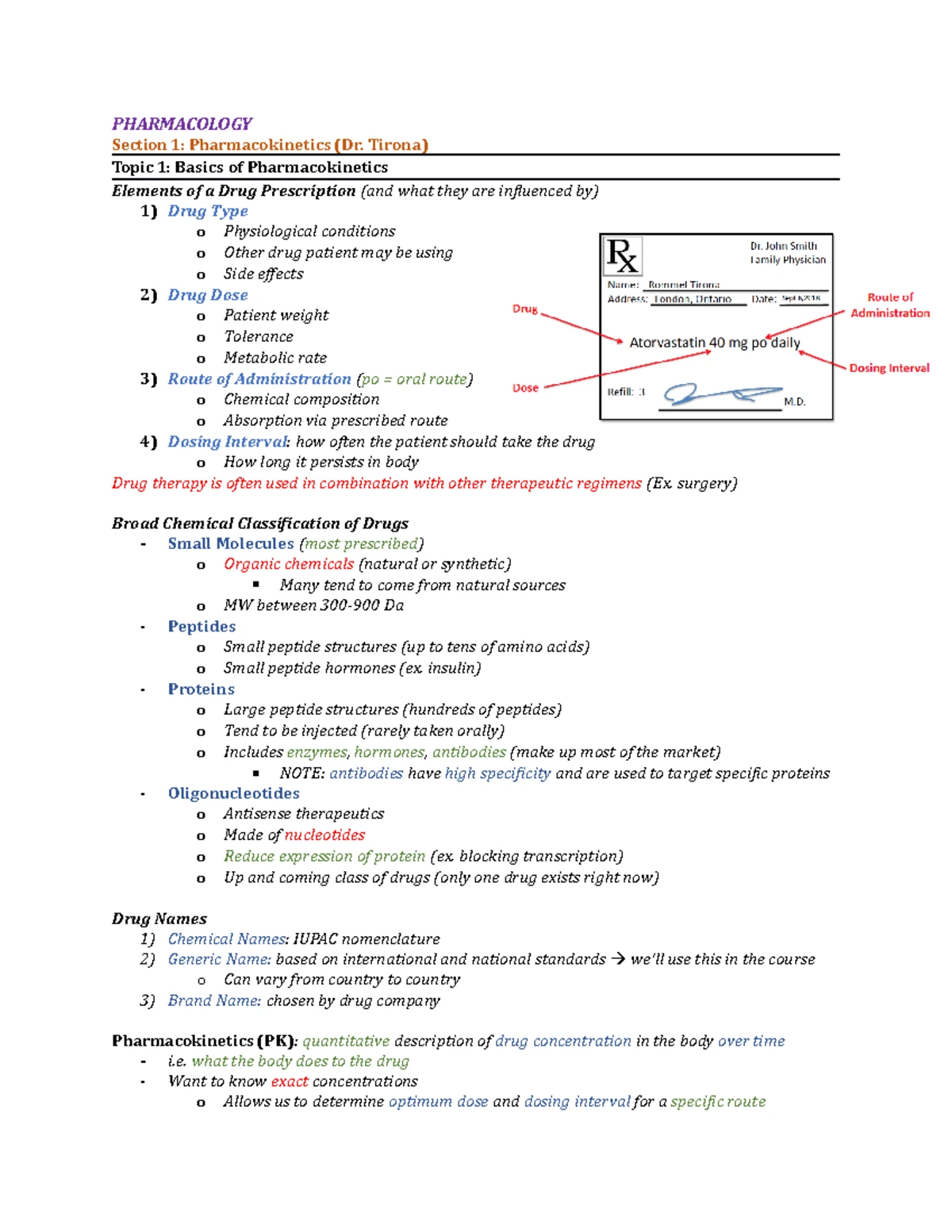 Pharm 101: Final Exam Notes on Pharmacokinetics and Drug Disposition ...