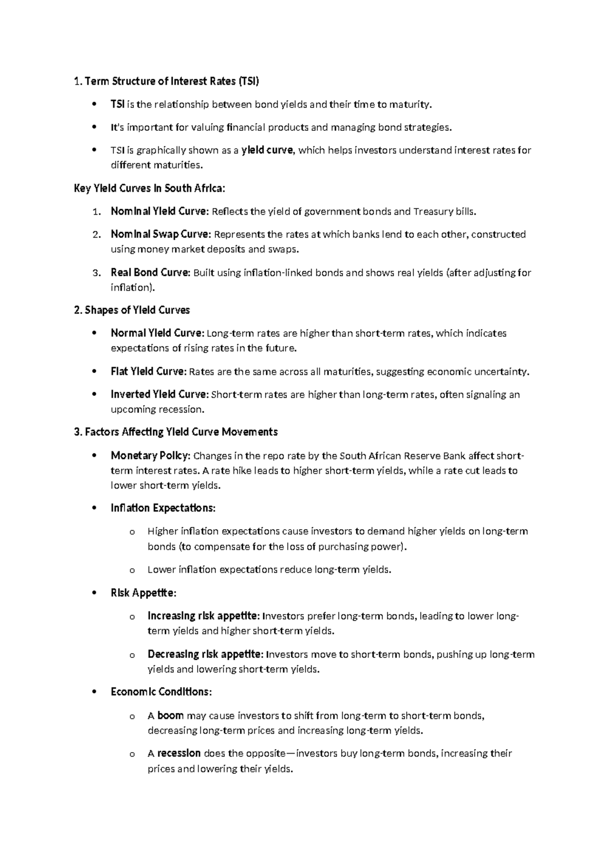 Part 2. Fixed Income Securities - 1. Term Structure of Interest Rates ...