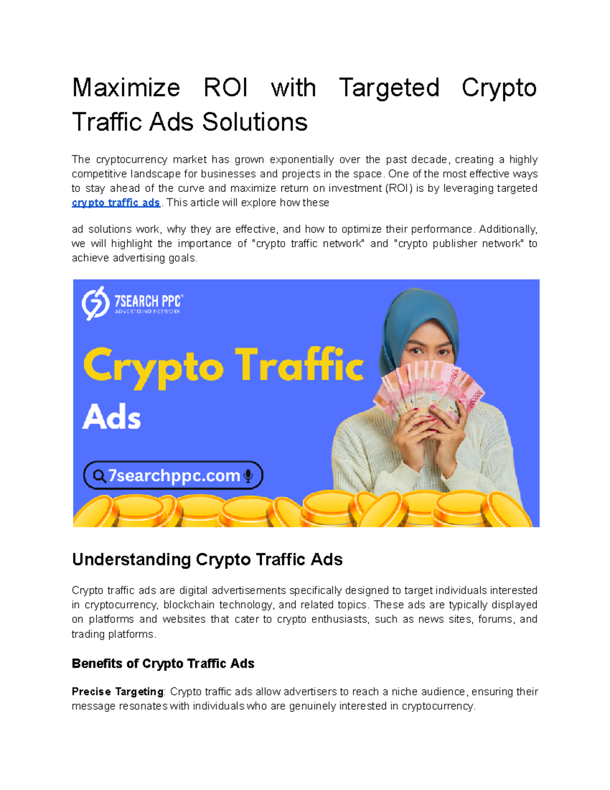 Maximizing ROI with Targeted Crypto Ads Strategies and Insights - Studocu
