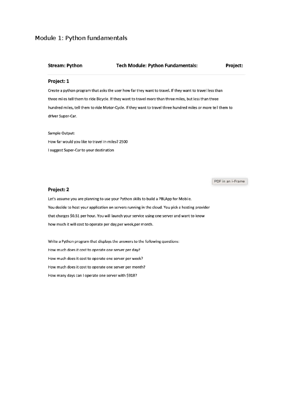Modules project and handson - machine learning - Module 1: Python ...