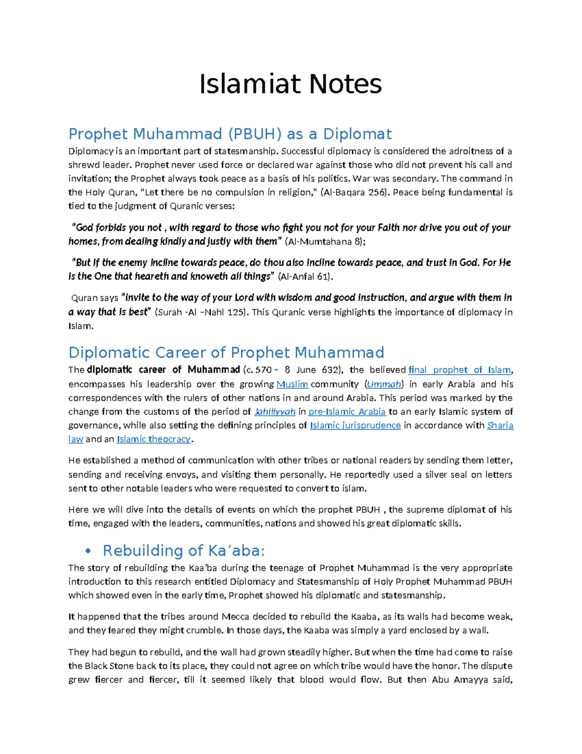 Midterm Exam Study Notes for PSY 101: Key Concepts & Theories - LECTURE ...