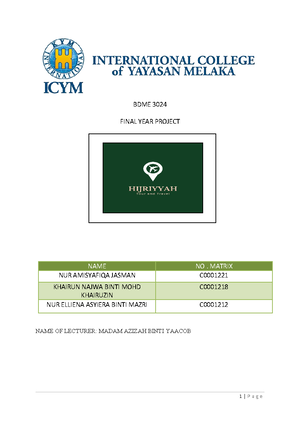 Digital Marketing Service - BMKT 3063 ASSIGNMENT INDIVIDUAL TITLE ...