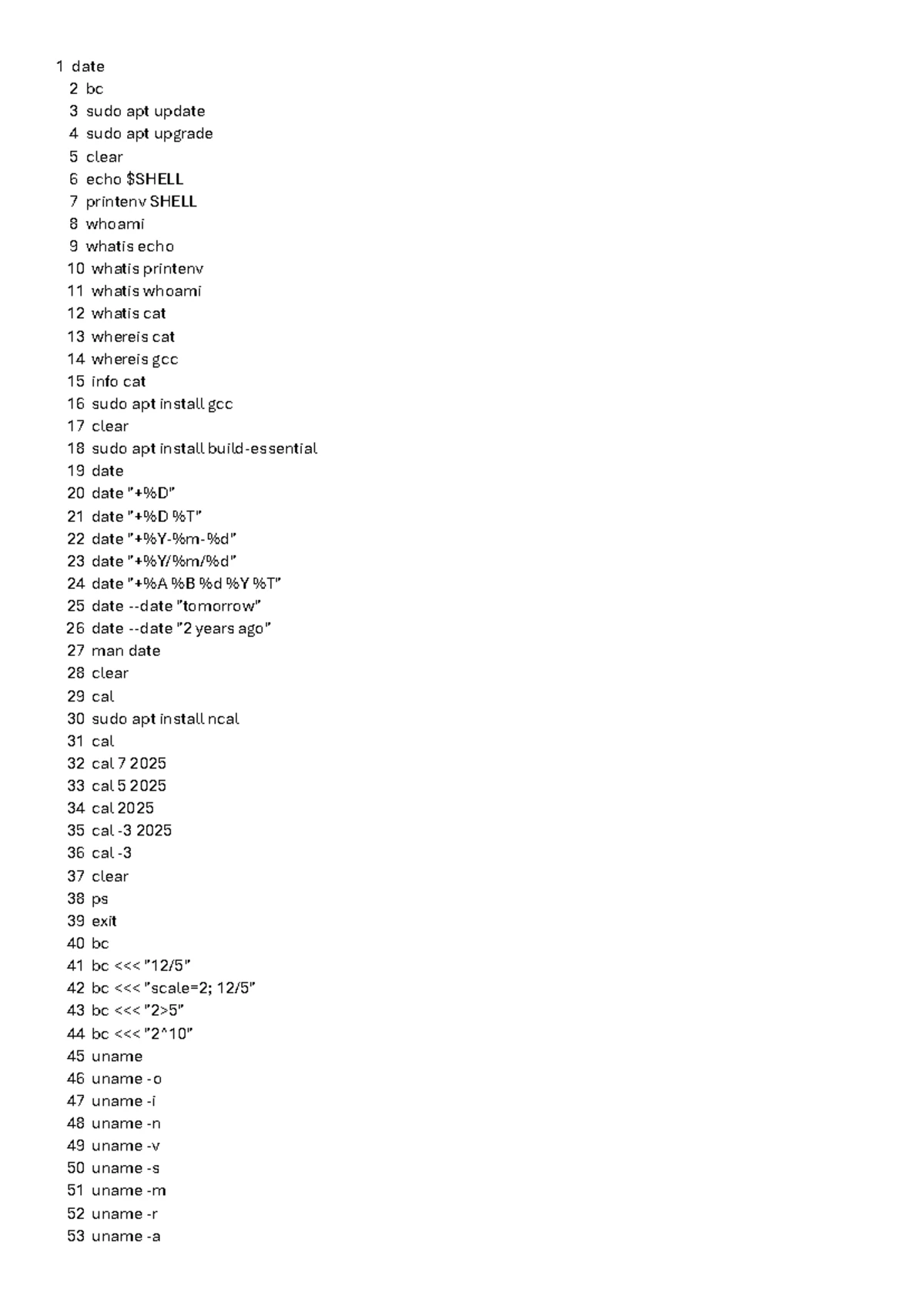 Linux Commands 2: Practical Guide to Shell Operations - Studocu